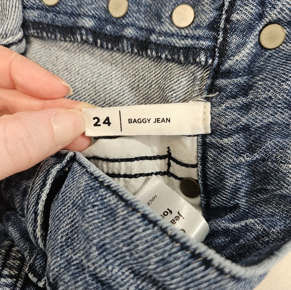 Pacsun patchwork baggy jeans women's size 24 - Picture 12 of 13